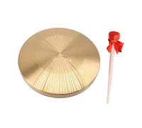 HOODANCOS Gong Percussione Cinese Portatile Strumento Musicale Hand Gong con Suono Chiaro e Forte Resistente Laccetto per Feste Certi