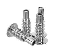 HOODANCOS Kit 4 Pezzi Manicotti Cerniera in Lega Resistente per Divano, Accessori Ferramenta Poggiatesta con Inserto Presa Cuscino, Ricambi Mobili per Riparazione Cerniere e Stabilizzatore