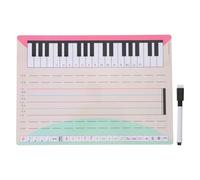 HOODANCOS Lavagna Bianca Cancellabile Pentagramma Musicale Lavagna Portatile per Appunti e Pratica Didattica Strumento Salvaspazio per Insegnamento e Lezioni di Musica