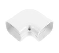 HOODANCOS Line Set Cover PVC per Mini Split e Impianti Centralizzati, Curva Orizzontale, Bianco, Tagliabile, Installazione Facile, Protezione per Tubi in Ambienti Interni ed Esterni