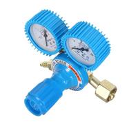 HOODANCOS Manometro Regolatore di Ossigeno Doppio Indicatore di Pressione, Riduttore di Pressione in Ferro Antiruggine, Valvola Compatta per Bombole di Gas, Uso Industriale e Immersioni