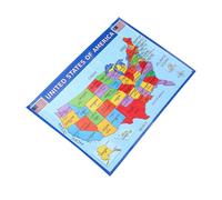 HOODANCOS Mappa dell'America Poster per Apprendimento Materiale Robusto e Decorazione per Aula e Camera