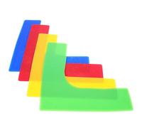 HOODANCOS Marcatore Per Pavimenti Ad Angolo Retto in Pvc, Set Da 4 Pezzi Multicolore Per Allenamento Tennis, Indicatore Piatto Per Campi Sportivi, Accessori Per Esercizi Di Agilità e Giochi All’aperto