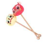 HOODANCOS Martello da Massaggio Portatile in Legno e Peluche 2 Pezzi per Corpo Rilassamento Muscolare e Sollievo Dolori Schiena Spalle Gambe Strumento Multifunzione per Benessere e Relax