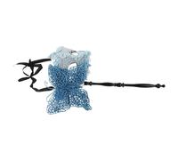 HOODANCOS Maschera Veneziana a Farfalla con Bastone Motivo Drago Orientale Maschera Portatile in Plastica e Tessuto per Feste di Carnevale Balli di Fine Anno e Celebrazioni Natalizie