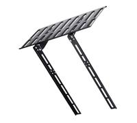 HOODANCOS Mensola da Parete Porta Tv e Router Wifi Supporto per Storage Router e Set-top Box Scaffale Nero Stabile per Monitor e Dispositivi Organizer Compatto per Casa e Ufficio