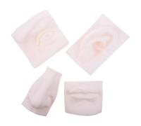 HOODANCOS Modello Decorativo Organi di Senso in PVC Resistente, Set 4 Pezzi per Esercizi di Schizzo Artistico, Ornamento Compatto per Studio e Scrivania, Strumento Didattico per Studenti