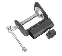 HOODANCOS Morsetto da Tavolo in Lega per Microfono Supporto Regolabile per Studio Palcoscenico e Trasmissioni Montaggio Facile e Veloce per Registrazioni e Eventi Pubblici