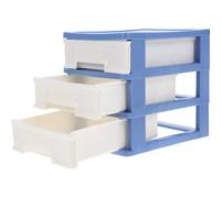 HOODANCOS Organizer da Scrivania con Cassetto Estraibile in Resistente Divisori Interni per Ufficio Casa e Scuola Capacità Ampia per Penne Trucchi e Documenti Colore Blu Scuro