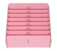 HOODANCOS Organizer per Cellulare in Legno Scomparti Porta Smartphone da Scrivania Compatto per Aula Ufficio e Sala Riunioni Supporto per Gestione Dispositivi e Ordine Efficiente