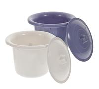 HOODANCOS Orinatoio Ispessito e Anziani con Coperchio Ermetico, Vasino Portatile Leggero Resistente con Design Ergonomico, per Allenamento al Vasino e Uso Notturno in Casa Colore Casuale
