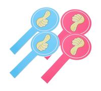 HOODANCOS Paletta per Voto Portatile in Schiuma 15x30 Cm, Set 4 Pezzi Pollice su Blu e Pollice Giù Rosa, per Commissione Giudicatrice Scuola e Insegnanti, per Aula e Concorsi Educativi