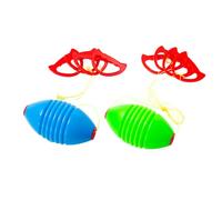 HOODANCOS Palle da Fitness per Mani Jumbo Set 2 Pezzi, Gioco Interattivo Doppio Giocatore per 3+, Materiale Durevole per Attività Sportive e Sviluppo Motorio Colore Casuale Colore Casuale