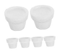 HOODANCOS Palline di Polistirene Bianco per Crafting Forma di Vaso da Fiori per Progetti Scolastici e attività Artistiche per Ragazzo Ragazza Materiali Creativi e Versatili