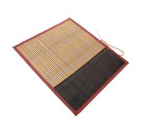 HOODANCOS Pencil Roll Art Painting Pen Pouch in Bamboo Large Roll-up Case With Binding Strap For Calligraphy Brush Storage And Portable Organizer