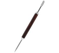 HOODANCOS Penna per l'Arte del Caffè in Acciaio Manico in Legno di Pero Ago per Decorazioni Latte e Cappuccino Strumento per Espresso per Baristi e Appassionati