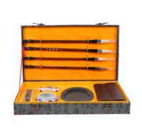 HOODANCOS Pennelli Calligrafia Cinese con Pietra Inchiostro Resistente e Design Elegante Kit Scrittura Manuale per Artisti e Appassionati di Lettering