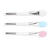 HOODANCOS Pennello Doppia Testa 3 Pezzi in Silicone per Maschera Viso Leggero e Comodo da Impugnare Set per Applicare Uniformemente Maschere e Fanghi della Pelle