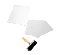 HOODANCOS Piastra di Stampa in Gel con Rullo Spazzola per Tecnica di Stampa Monocromatica Riutilizzabile Set per Arte e Artigianato di Dimensioni Ottimali