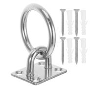 HOODANCOS Piastra Oculare Quadrata con Gancio da Soffitto in Inossidabile Resistente alla Corrosione e Alta Resistenza per Amache e Sacchi da Boxe, per Domestico e attività