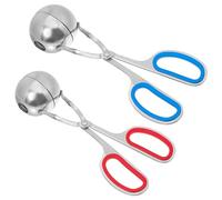 HOODANCOS Pinze per Polpette in Acciaio 304 Set 2 Pezzi Rilascio Preciso Resistenti ad Alte Temperature Utensile per Cucina Domestica e Professionale