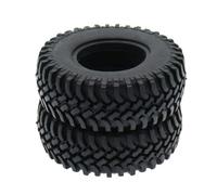 HOODANCOS Pneumatico Nero in Gomma da 100mm per Modelli di Auto Rc, Aderenza e Capacità di Assorbimento Migliorata,