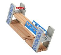 HOODANCOS Ponti Ferroviari In Legno Accessori Binari Ferroviari Accessori Binari Ferroviari Di Espansione Ponte Sollevabile Treno In Legno Modello Di Ponte A Due Piani Per Binari Ferroviari