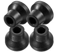 HOODANCOS Punte Antiscivolo per Stampelle in Gomma 4 Pezzi, Cuscinetti Resistenti per Piedi di Bastoni, Accessori per Bastoni da Passeggio Presa Stabile su Superfici Bagnate per Anziani