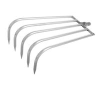 HOODANCOS Rastrello in Acciaio Inox per Erbacce Acquatiche, Strumento Manuale per Giardinaggio e Pesca, Rastrello Livellatore Compatto per Prato e Laghetti, Attrezzo Multifunzione