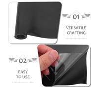 HOODANCOS Rotolo di Vinile Termoadesivo Htv Nero Opaco 50 CM X 6 M Pellicola per Trasferimenti Termici su Tessuti Vinile Permanente per Magliette Fai da Te e Progetti Artigianali