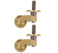 HOODANCOS Ruote Girevoli in Ottone per Mobili Rotazione a 360°, Dotate di Cuscinetti Silenziosi, per Mobili Pesanti come Divani e Poltrone