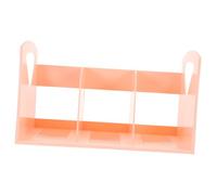 HOODANCOS Scaffalatura Componibile in Plastica Tre Scomparti, Superficie Liscia e Resistente, Libreria Ruote per Libri da Ufficio e Scrivania Funzionale e Pratica