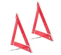 HOODANCOS Segnaletica Riflettente di Emergenza per Auto 2 Pezzi Segnaletica Stradale Pieghevole Rossa ad Alta visibilità Treppiede Kit Sicurezza per Veicoli e Situazioni di Emergenza su