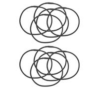 HOODANCOS Set 10 Pezzi Elastici in Gomma Antivibrazione per Supporto Microfono da Tavolo, Clip Antiurto per Microfono a Condensatore, Accessori Resistenti per Braccio Microfonico,