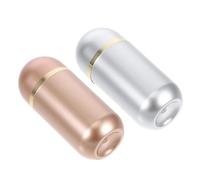HOODANCOS Set 2 Flaconi per Pillole da Viaggio 10 Ml Portatile Contenitori Sigillati per Capsule e Polveri Organizer Tascabile per Medicinali e Piccoli Oggetti per Casa Ufficio e Viaggi