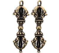 HOODANCOS Set 2 Pezzi Mini Vajra Pestello in Ottone Oro per Decorazione Ufficio e Artigianato Creativo Design Unico e Stile Elegante