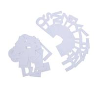 HOODANCOS Set 26 Divisori Alfabetici in Plastica Bianca A-z per Organizzatore di Lettere, Separatori per Scaffali e Portadischi in Vinile, Marcatori per Archiviazione Album e Libri,