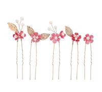 HOODANCOS Set 5 Fermagli a Fiore Cinque Petali per Capelli, Lega di Zinco, Accessori Romantici per Donne in Matrimoni e Cene