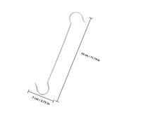 HOODANCOS Set da 10 Ganci a S Grandi in Acciaio Resistente per Fioriere Mangiatoie per Uccelli e Piante Ganci per Appendere Rami in Giardino per Esterni Resistenza a Vento Pioggia e