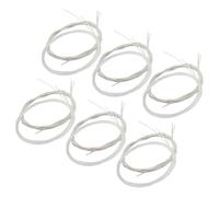 HOODANCOS Set da 2 Corde per Chitarra Classica in Nylon Trasparente Tensione Leggera e Media Avvolte Placcate in Argento per Principianti e Studenti Adatte a Stili Flamenco e Sessioni