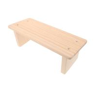 HOODANCOS Sgabello da Meditazione in Legno Beige Protezione le Ginocchia, Panca Compatta Portatile per Rituali di Meditazione e Preghiera