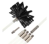 HOODANCOS Spazzole per Pulizia e Ventilazione in Nylon Resistente Aste Testina Esagonale per Camini Tubi Asciugatrice e Uso Manuale Trapano Durevole e Pratico