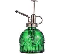 HOODANCOS Spruzzino Nebulizzatore per Piante in Vetro Spesso Irrigatore Vaso Multiuso per Giardino Casa Pulizia Design Elegante Verde con Ugello