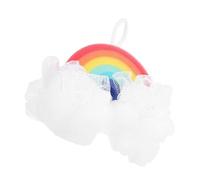 HOODANCOS Spugna Bagnetto per Ragazzo Ragazza Forma di Arcobaleno Morbida e Delicata Accessorio Bagno Sicuro e Portatile per Pulizia e Massaggio Corpo Bebè