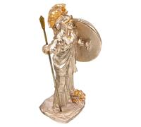 HOODANCOS Statua della Dea Atena in Resina Dorata Scultura Greca Antica per Arredamento Casa e Ufficio Statuetta Decorativa della Dea della Saggezza Ornamento da Scrivania Compatto e