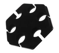 HOODANCOS Supporto Microfoni Esagonale Antivibrazione per Microfoni Cablati e Cordless Base Resistente per Accessori Karaoke Vassoio Multi-mic Stabile per Palchi e Studi