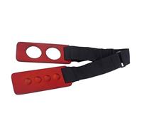 HOODANCOS Tappetino Antiscivolo per Perno Violoncello con Cinturino Regolabile Protezione Pavimento e Stabilità Migliorata con Spugna Antiscivolo Nera e Rossa