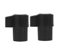 HOODANCOS Tappi Terminali per Sassofono Contralto in ABS Nero 2 Pezzi Accessori per Sassofono Collo Piegato Protezione Interna e Copritasti per Strumenti a Fiato