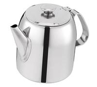 HOODANCOS Teiera in Acciaio Inossidabile con Design Decorativo Resistente alla Ruggine e Facile da Pulire Contenitore Olio e Infusore per Tè Sfuso per Cucina Contemporanea e Regalo per