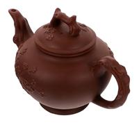 HOODANCOS Teiera Kung Fu in Argilla Viola Yixing Fatta a Mano Grande Capacità Resistente al Calore per Uso Domestico e Cerimonia del Tè Tradizionale Colore Marrone Scuro